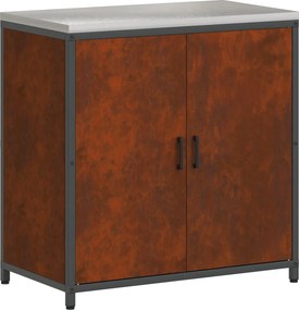 vidaXL Σετ Αποθήκευσης Κουζίνας HATTEM 2 pcs Σκ rusty Ατσάλι