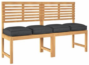 vidaXL Μαξιλάρι παλέτας για κάθισμα 4 pcs Μαύρο 40 x 40 x 8 εκ.