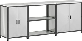 vidaXL Σετ Αποθήκευσης Κουζίνας HATTEM 3 pcs Ασημί