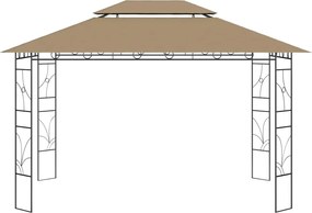 vidaXL Κιόσκι Taupe 4 x 3 x 2,7 μ. 160 γρ./μ²