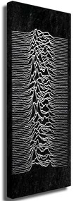 Πίνακας Καμβάς 227WRZ1303 30x80cm Black-White Wallity Κάθετοι Wood, Canvas