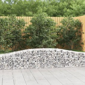 vidaXL Συρματοκιβώτια Τοξωτά 4 τεμ. 400x50x40/60 εκ. Γαλβαν. Ατσάλι