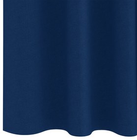 vidaXL Κουρτίνες 2 pcs Σκούρο Μπλε 140 x 140 cm Πολυεστέρας