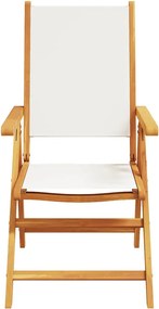 vidaXL Σετ Τραπεζαρίας Κήπου 7 τεμ. Κρεμ Ύφασμα/Μασίφ Πεύκου