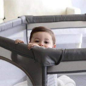 Βρεφικό Πάρκο Εξάγωνο Fabric Taupe Dreambaby