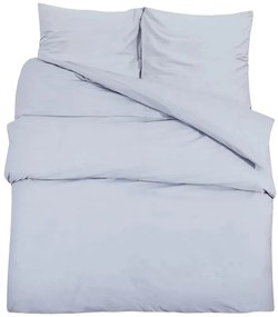 vidaXL Σετ Παπλωματοθήκης Γκρι 200x200 εκ. Ελαφρύ Ύφασμα Μικροϊνών kat