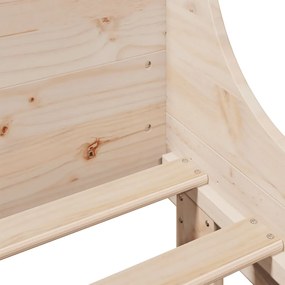 vidaXL Σκελετός Κρεβατιού Χωρίς Στρώμα 120x190 εκ Μασίφ Ξύλο Πεύκου