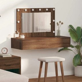 vidaXL Τραπέζι περιποίησης Καφέ 100 x 40 x 70 εκ. Επεξεργασμένο ξύλο
