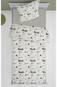 Πάπλωμα Μονό (160x240) Dimcol Airforce 196 White-Khaki