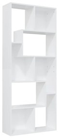Βιβλιοθήκη Λευκή 67 x 24 x 161 εκ. από Μοριοσανίδα - Λευκό