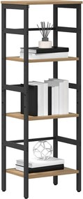 vidaXL Ράφι Βιβλίων 3 επιπέδων 40 x 29,5 x 115 εκ Επεξεργασμένο ξύλο
