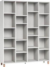 Βιβλιοθήκη Simple 4x5-Λευκό - 148.50Χ38.00Χ194.50cm