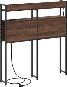 vidaXL Κεφαλάρι Αποθήκης με ράφι Καφέ δρυς 90 cm Επεξεργασμένο ξύλο