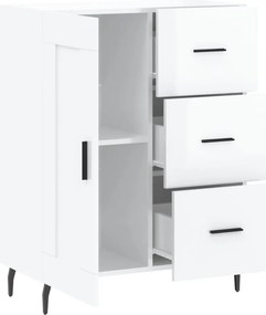 vidaXL Ντουλάπι Γυαλιστερό Λευκό 69,5x34x90 εκ. Επεξεργασμένο Ξύλο