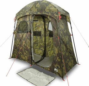 vidaXL Σκηνή Ντους 2 Ατόμων Αδιάβροχη Καμουφλάζ