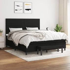 ΚΡΕΒΑΤΙ BOXSPRING ΜΕ ΣΤΡΩΜΑ ΜΑΥΡΟ 160X200 ΕΚ. ΥΦΑΣΜΑΤΙΝΟ 3136687