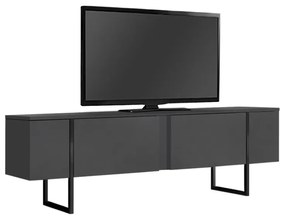 Έπιπλο τηλεόρασης Luxe Megapap χρώμα ανθρακί 180x30x50εκ.-GP052-0117,1