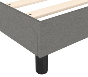 Πλαίσιο Κρεβατιού Boxspring Σκούρο Γκρι 90 x 200 εκ. Υφασμάτινο - Γκρι