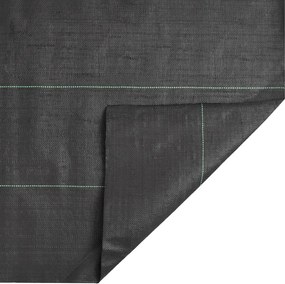 vidaXL Μεμβράνη Εδαφοκάλυψης Μαύρη 1x25 μ. από Πολυπροπυλένιο