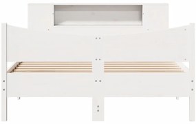 vidaXL Σκελετός Κρεβ. Χωρίς Στρώμα Λευκό 140x190 εκ Μασίφ Πεύκο