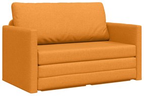 vidaXL Καναπές Κρεβάτι 2-σε-1 Βαθύ Κίτρινο 124x71x78 εκ. Υφάσματος