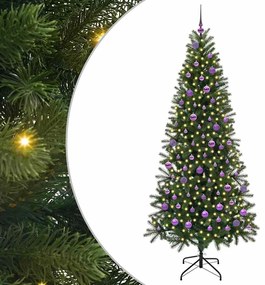 vidaXL Τεχνητό Χριστουγεννιάτικο Δέντρο Πράσινο 210 cm ΠΕ και PVC
