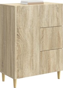 vidaXL Πλαϊνό γραφείο Sonoma Δρυς 66 x 34,5 x 90 εκ Επεξεργασμένο Ξύλο