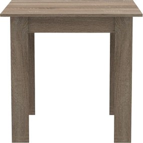 Τραπέζι Manka I pakoworld σε sonoma truffle απόχρωση 80x80x77εκ