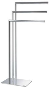 Κρεμάστρα Πετσετών Επιδαπέδια Tube 3 Θέσεων Chrome Sealskin Μέταλλο