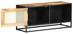 vidaXL Έπιπλο Τηλεόρασης 90x30x40εκ Ακατ. Μάνγκο/Φυσικό Ζαχαροκάλαμο