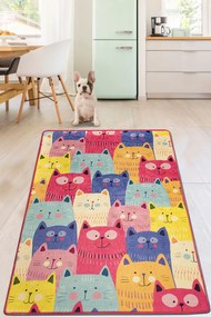Hall Carpet (80 x 150) Cats Multi Djt Multicolor