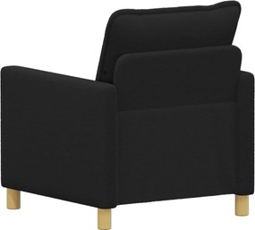 vidaXL Καναπές Μαύρο 76 x 81 x 87,5 εκ Ύφασμα