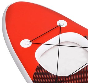 vidaXL Σανίδα SUP Φουσκωτή Σετ Κόκκινη 300 x 76 x 10 εκ.