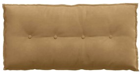 vidaXL Μαξιλάρι Πλάτης Καφέ 100 x 50 cm Υφασμάτινο Κορντουρά