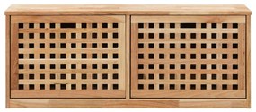 vidaXL Παπουτσοθήκη / Πάγκος 94 x 20 x 38 εκ. από Μασίφ Ξύλο Καρυδιάς