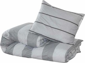 vidaXL Σετ Παπλωματοθήκης Γκρι 140x200 εκ. Βαμβακερό