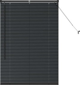 vidaXL Βενετσιάνικες Ρόδες Μαύρο 130 x 85 εκ Αλουμίνιο