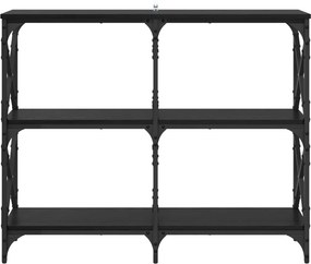 vidaXL Τραπέζι κονσόλας Μαύρη Οξυά 100 x 28 x 80,5 εκ.