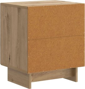 vidaXL Κομοδίνο Artisan Δρυς 43 x 34,5 x 50 εκ Επεξεργασμένο Ξύλο