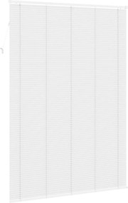 vidaXL Βενετσιάνικη Σκίαση Λευκός 213 x 130 εκ PVC