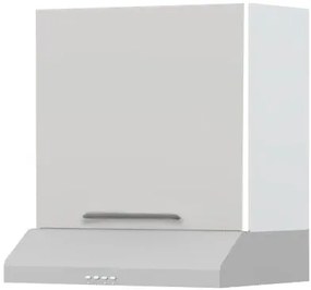 Ντουλάπι κρεμαστό Modena A7-60-1K για απορροφητήρα-Λευκό - Γκρι ανοιχτό