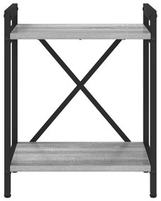vidaXL Βιβλιοθήκη Γκρι sonoma 40 x 30 x 48.5 εκ Επεξεργασμένο ξύλο