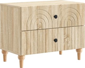 vidaXL Κομοδίνο Sonoma Δρυς 62 x 34,5 x 48 εκ Επεξεργασμένο Ξύλο