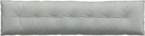 vidaXL Μαξιλάρι Πλάτης Ανοιχτό γκρι 200 x 50 x 19 cm