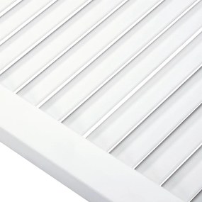vidaXL Πορτάκια με Περσίδες 4 Τεμ. Λευκά 69x49,4εκ Μασίφ Ξύλο Πεύκου