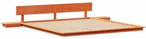 vidaXL Σκελετός Κρεβατιού Καφέ 200 x 200 cm ξύλο