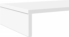 vidaXL Βάση Οθονών Λευκή 100x27x10 εκ. από Επεξ. Ξύλο