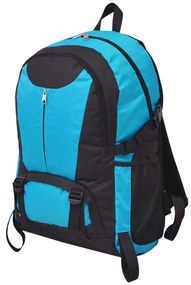 vidaXL Σακίδιο Πλάτης Μαύρο και Μπλε 40 Λίτρων