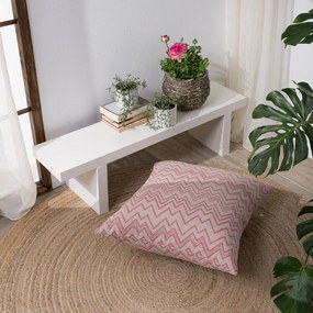 Μαξιλαροθήκη Διακοσμητική Δαπέδου Piacenza 06 Pink Teoran 65Χ65 Βαμβάκι-Πολυέστερ