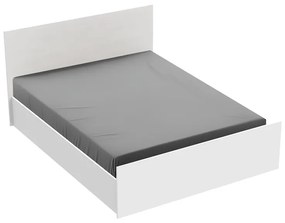Κρεβάτι διπλό Toscana pakoworld σε λευκή απόχρωση 160x200εκ (1 τεμάχια)